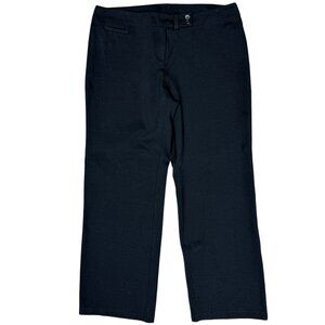 EUC Women's EILEEN FISHER Stretch Ponte Knit Wide Leg Pant Black |‎ Size PL